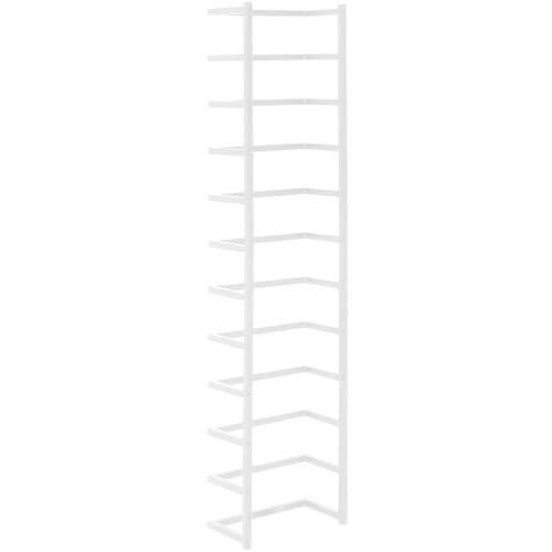 VidaXL stalak za ručnike bijeli 24 x 12 x 96 cm čelični Slike