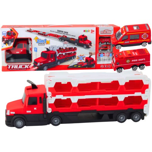  Lora Tow Truck Race Track 2in1 Lights Sounds Signs Cars Red Cijene
