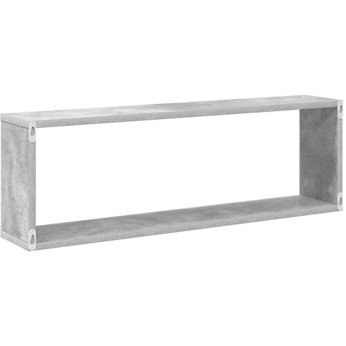  Kockaste zidne police 4 kom boja betona 80x15x26,5 cm drvene Slike
