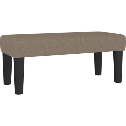  Krevet s oprugama i madracem smeđesivi 90x200 cm od tkanine Slike