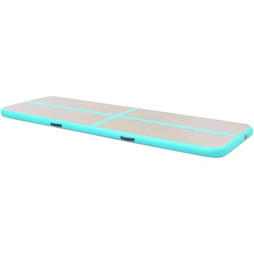  Strunjača na napuhavanje s crpkom 500 x 100 x 10 cm PVC zelena Slike
