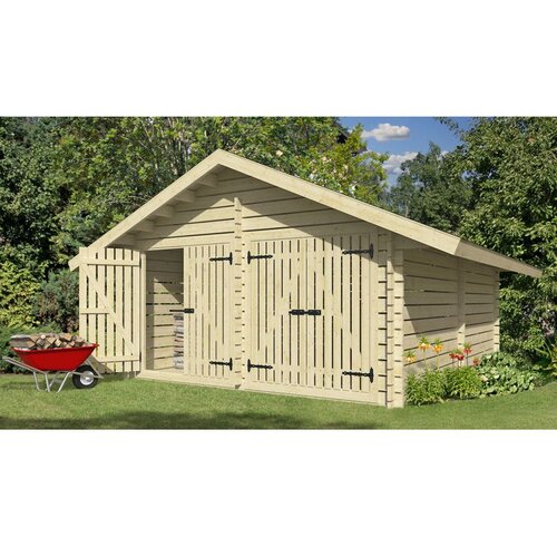 Male kuće Drveno spremi&scaron;te TOBIAS 16M2 418 &times; 418 cm sa &scaron;indrom Cijene