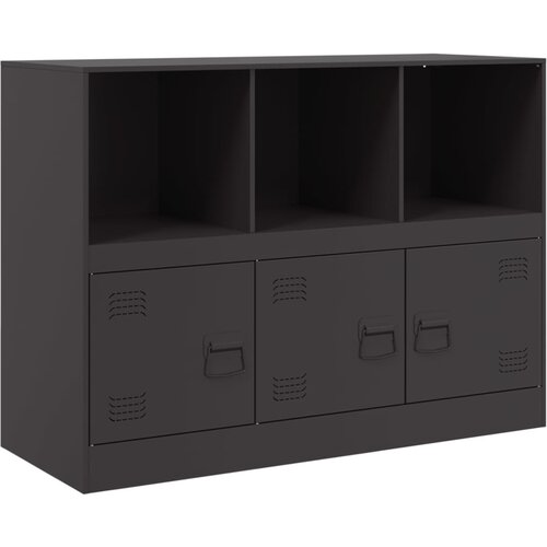 Maison Chic Komoda - Predalnik črna 99x39x73 cm jeklo, (21715574) Slike