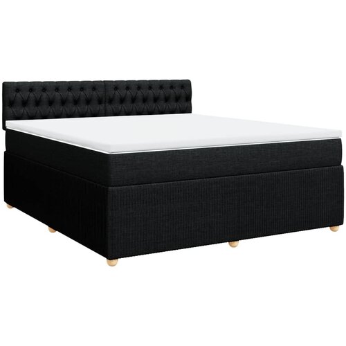 Maison Chic Box spring postelja - Vzmetna postelja z vzmetnico črna 180x200 cm blago SL11936, (21883822) Cene