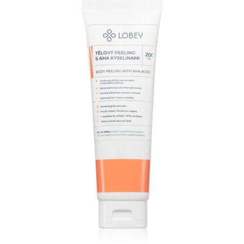 Lobey Body Care Tělový peeling s AHA kyselinami piling za telo z AHA 200 ml Cene