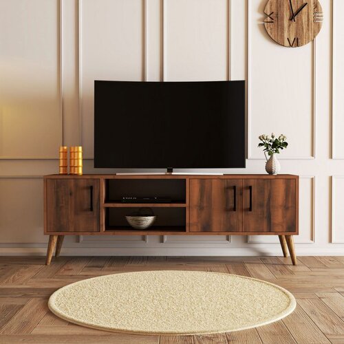 Hanah home Exxen - 1582 Walnut TV Stand Cene