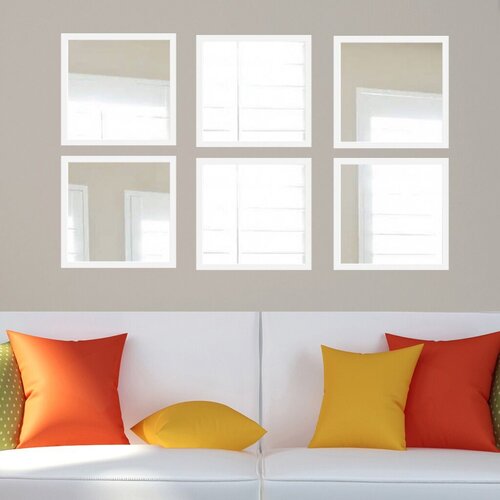 Wallity set ogledala SETAYNA_069, beli Cene