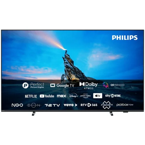 Philips 55PML8709/12 4K Quantum Dot MiniLED Google TV, 139 cm (55") P5 Perfect Picture Engine, Dolby Atmos sound, Google Assista