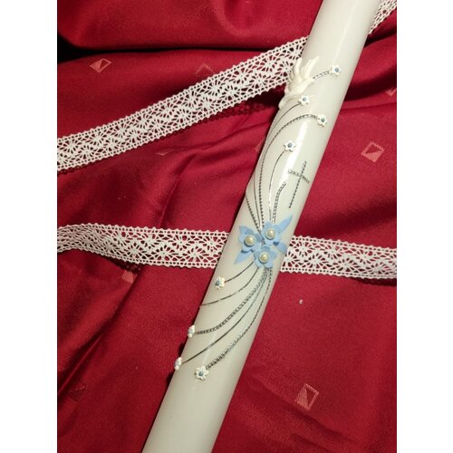  Krstne sveče s križcem in cvetjem KRSV 10 Cene