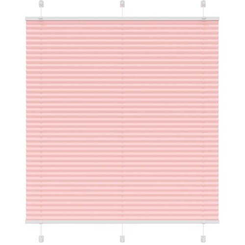 vidaXL Plisirana zavesa roza 120x100 cm, širina blaga 119,4 cm, poliester, (5000297953) Cene
