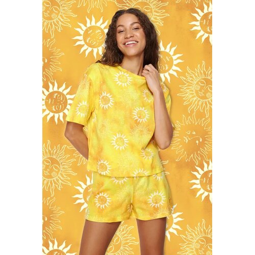 TRENDYOLMILLA Ženski set pidžame Thmss24Pt00108, Žuti Cene