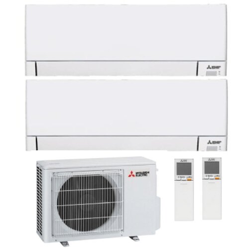 Mitsubishi MULTI-SPLIT KLIMATSKA NAPRAVA - 2X MSZ-AY35VGKP (BELA+BELA) + ZUNANJA ENOTA MXZ-2F53VF4 + WIFI 7,5 KW - Slike