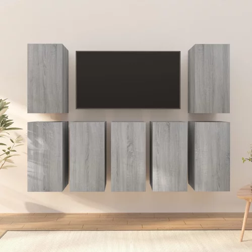 vidaXL TV ormarići 7 kom boja hrasta 30,5x30x60 cm konstruirano drvo