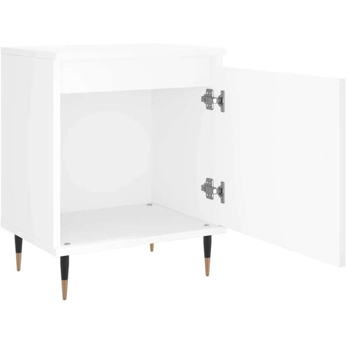 VidaXL Noćni ormarići 2 kom bijeli 40 x 30 x 50 cm konstruirano drvo Slike