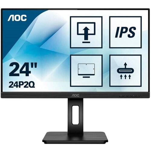 AOC Monitor LED 24P2Q IPS PRO (23.8&ldquo;, 16:9, 1920&times;1080, IPS, 75Hz, 250 cd/m&sup2;, 1000:1, 50M:1, Antiglare + 3H, 4 ms, 178/178&deg;, Speakers, USB 3.2 (Gen1) x 4, VGA, HDMI, DP, DVI, Tilt, Pivot, Swivel, HAS, AdaptiveSync, Frameless) Black, 3y Cijene