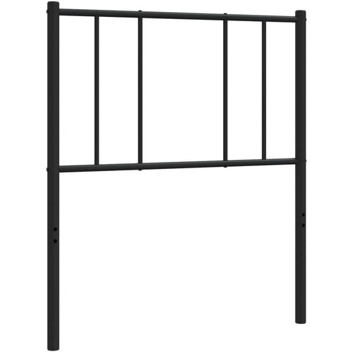  Metalno uzglavlje crno 90 cm Slike