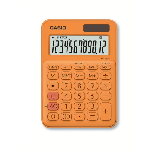 Casio kalkulator ms 20 uc oranž Cene