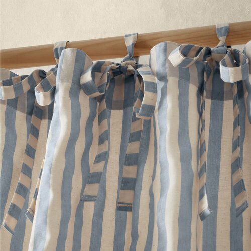 Pineapple Elephant Modra prosojna zavesa 140x183 cm Zanzibar Stripe &amp;ndash; Slike