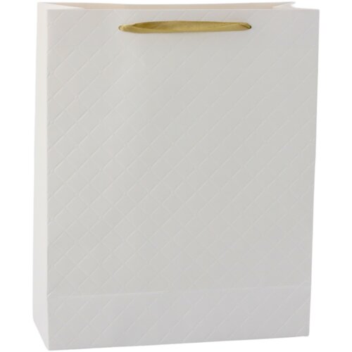  Paper Gift Bag White Elegant 32 x 26 x 12cm Slike