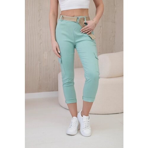 Kesi Mint trousers with belt Slike