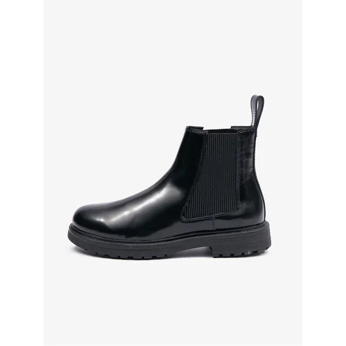 Diesel Black Men's Leather Ankle Boots - Men's