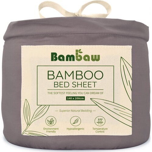 Bambaw rjuha iz bambusa 140 x 200 cm - dark grey Cene