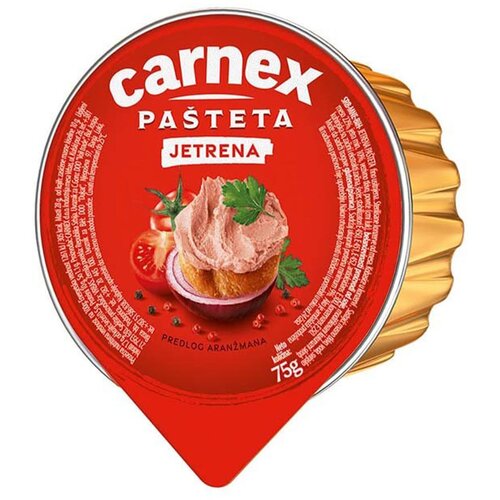 Carnex Jetrena pasteta folija 75g Cene