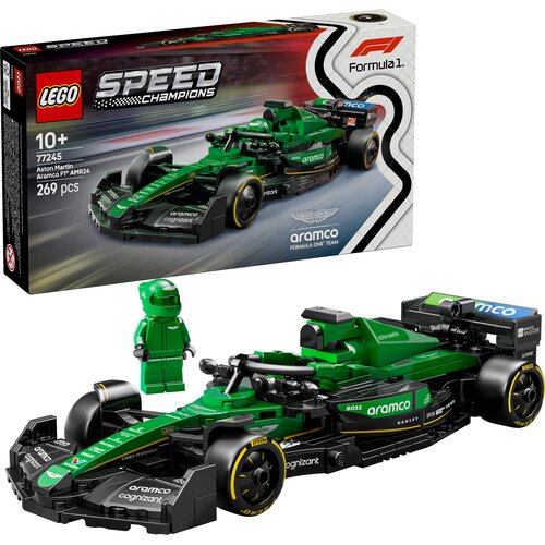 Lego Speed Champions Aston Martin Aramco F1 AMR24 Race Car &amp;scaron;tevilka 77245 Slike