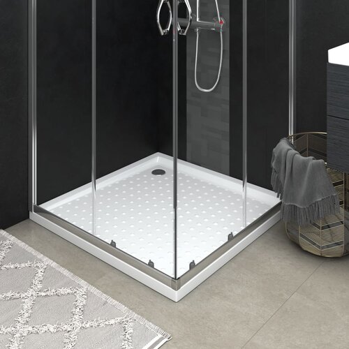 VidaXL Podloga za tu&amp;scaron;iranje s točkicama bijela 90 x 90 x 4 cm ABS Slike