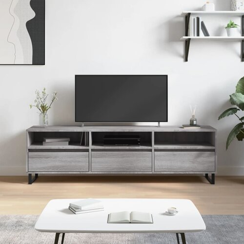 VidaXL TV omarica siva sonoma 150x30x44,5 cm inženirski les Slike