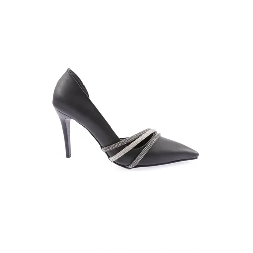 DGN Ysf-07-23y Women's Silver Stone Band Evening Dress Shoes