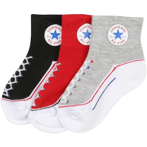 Converse Čarape 'INFANT' plava / siva / crvena / crna / bijela