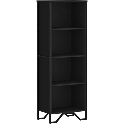 Maison Chic Knjižna omara - Knjižni regal črna 50x31x137,5 cm inženirski les, (21724892) Slike