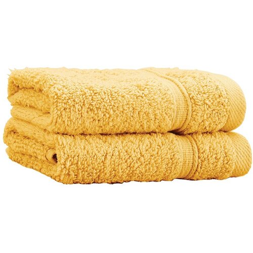 Catherine Lansfield Rumene frotirne bombažne brisače v kompletu 2 ks 30x30 cm Zero Twist – Cene