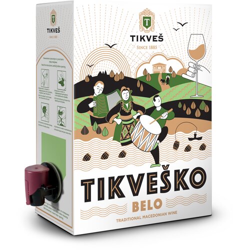 Tikveš Bijelo vino ko Standard 3L Cijene