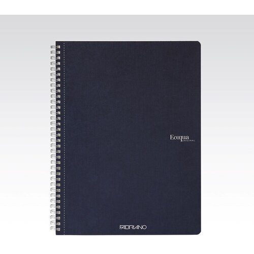 Fabriano Bilježnica Ecoqua original A4 90g 70L spiralna crte dark blue 19290204 Slike