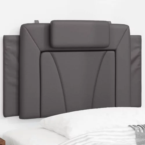 Jastuk za uzglavlje sivi 80 cm od umjetne kože
