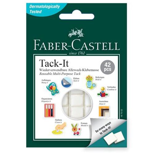  Kreativna traka samolepljivi jastučići Faber Castell bela 30gr. 1/42 187053 Slike