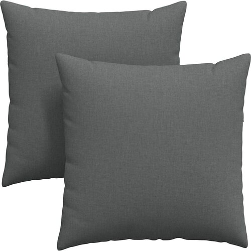  Jastučići za sofu 2 pcs Tamno siva 80 x 80 cm tkanina Slike