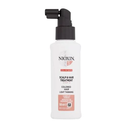 Nioxin System 3 Scalp & Hair Treatment nega brez izpiranja barvani lasje 100 ml za ženske