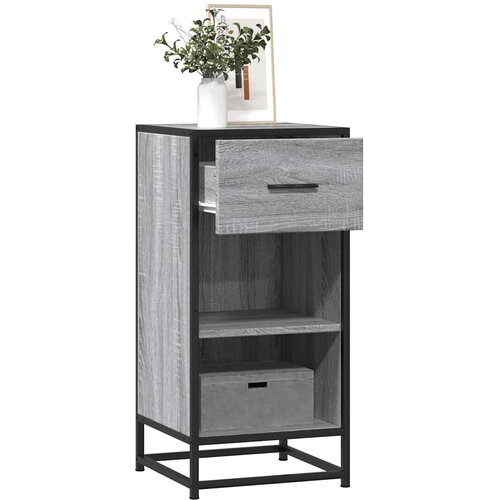 vidaXL Komoda boja hrasta sonome 35,5x35x76 cm konstruirano drvo metal Cijene