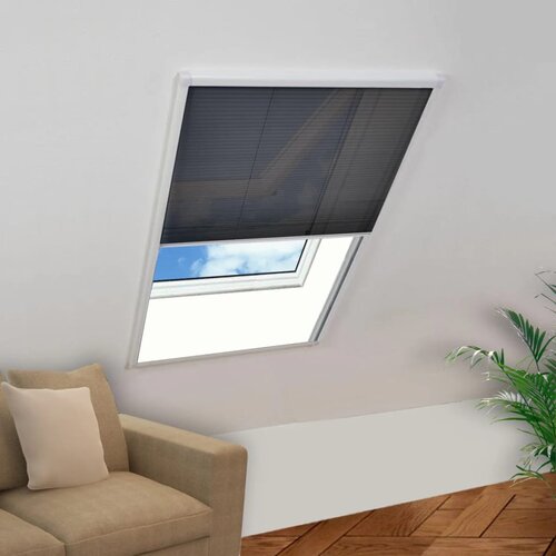 vidaXL Plise komarnik za okna aluminij 60x80 cm Cene