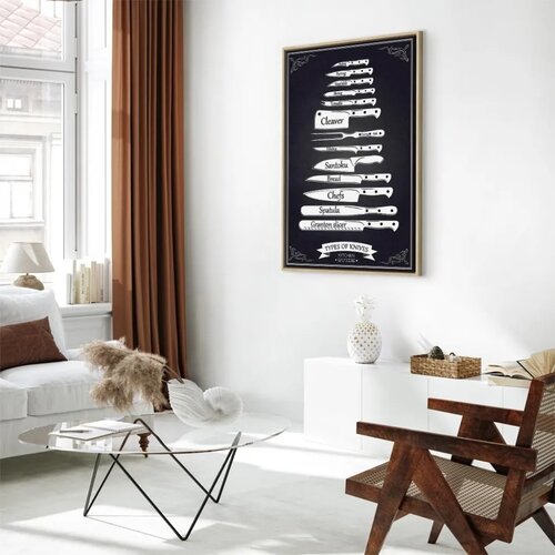  Slika - Kitchen Collection (1 Part) Vertical 60x90 U prirodnom drvenom okviru Slike