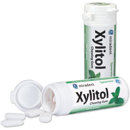 Miradent Xylitol Chewing gum SPEARMINT Cene