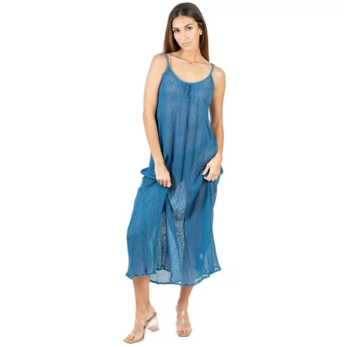 Isla Bonita By Sigris Dolge obleke Dolga Midi Obleka Modra