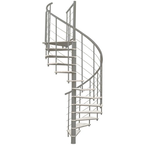 Minka spiralne stepenice - fusion siva bela 140 cm Slike