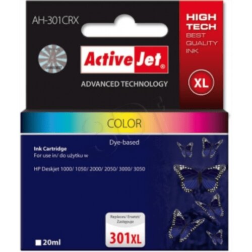 Activejet komplet boja črnila HP CH564 301XL Slike