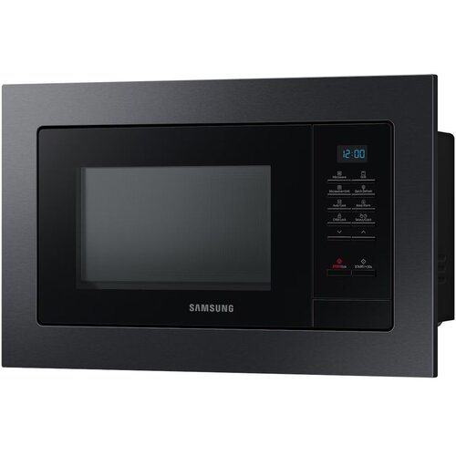 Samsung ugradbena mikrovalna pećnica MG23A7013CA/OL grill, crni inox Slike
