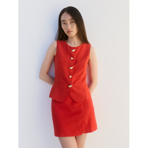 Reserved LADIES` VEST - boja mandarine Cijene