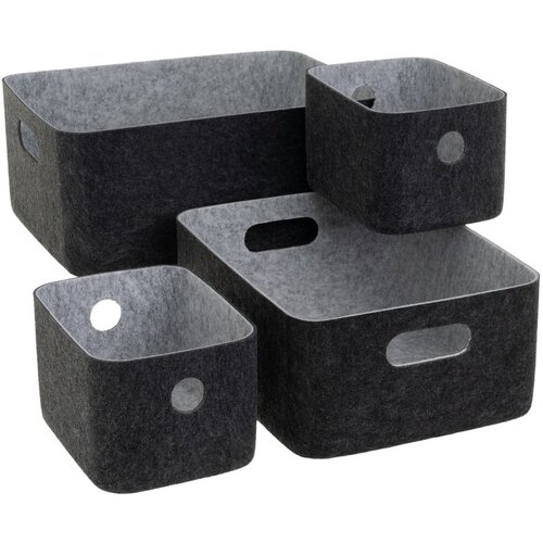 Casa Selección Tekstilne košare v kompletu 4 ks 36x27x16 cm – Cene